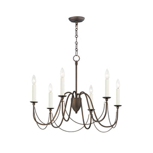 Maxim - 12166CHB - Six Light Chandelier - Plumette - Chestnut Bronze