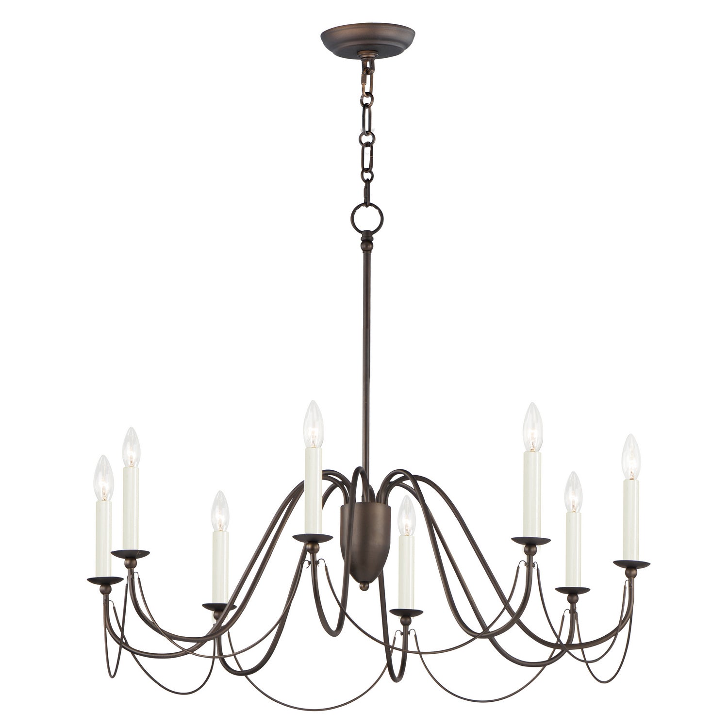 Maxim - 12168CHB - Eight Light Chandelier - Plumette - Chestnut Bronze