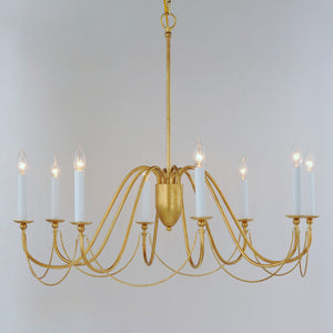 Maxim - 12168GL - Eight Light Chandelier - Plumette - Gold Leaf