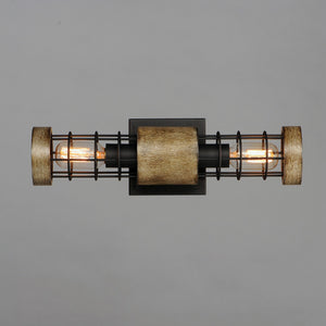 Maxim - 12512DWBK - Two Light Wall Sconce - Homestead - Driftwood / Black