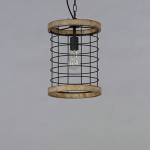 Maxim - 12519DWBK - One Light Pendant - Homestead - Driftwood / Black