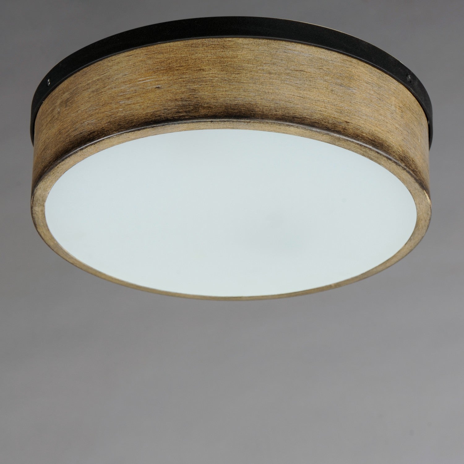 Maxim - 14440DWBK - Two Light Flush Mount - Franklin - Driftwood / Black