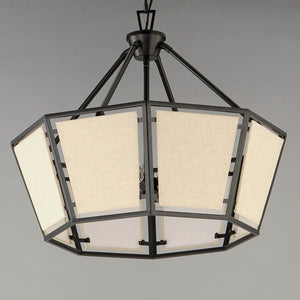 Maxim - 20265CVBK - Four Light Chandelier - Montauk - Black