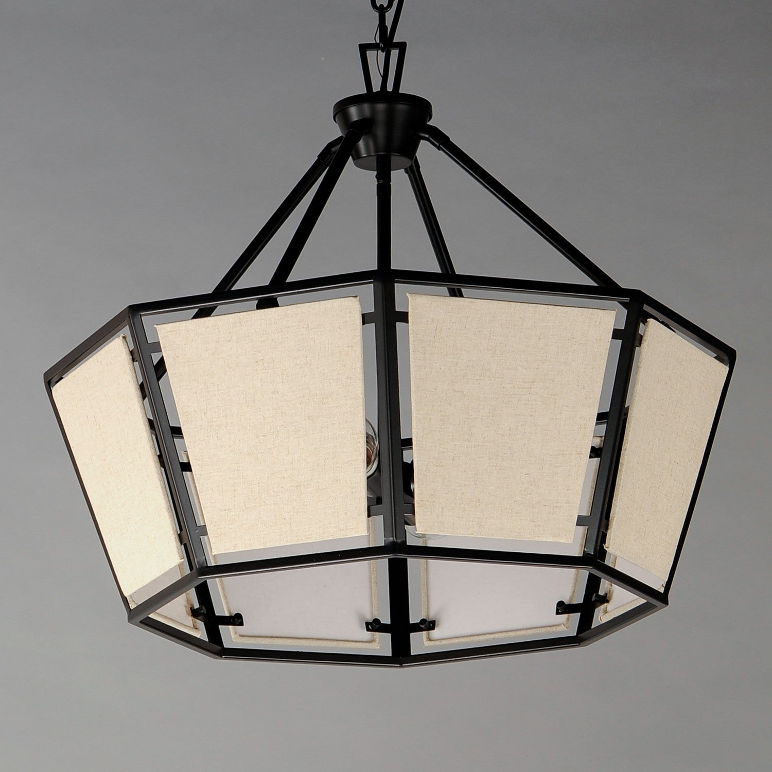 Maxim - 20265CVBK - Four Light Chandelier - Montauk - Black