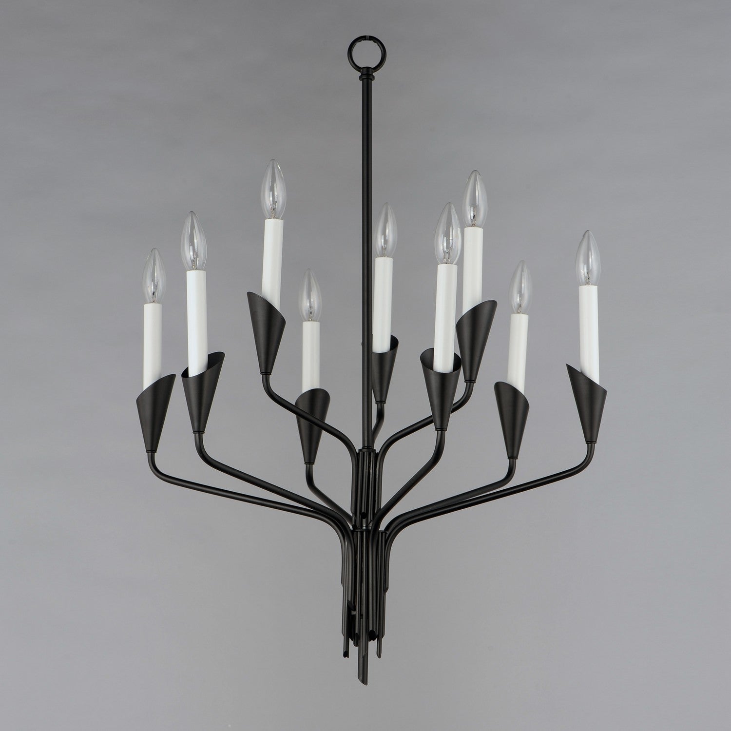 Maxim - 24349BK - Nine Light Chandelier - Calyx - Black