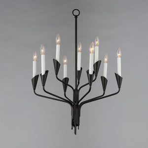 Maxim - 24349BK - Nine Light Chandelier - Calyx - Black