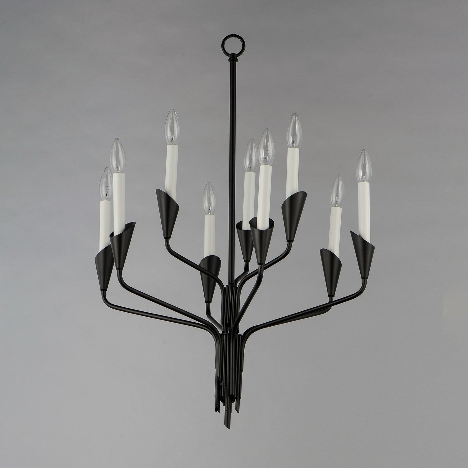 Maxim - 24349BK - Nine Light Chandelier - Calyx - Black