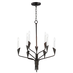 Maxim - 24349BK - Nine Light Chandelier - Calyx - Black