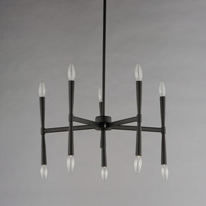 Maxim - 24625BK - Ten Light Chandelier - Rome - Black