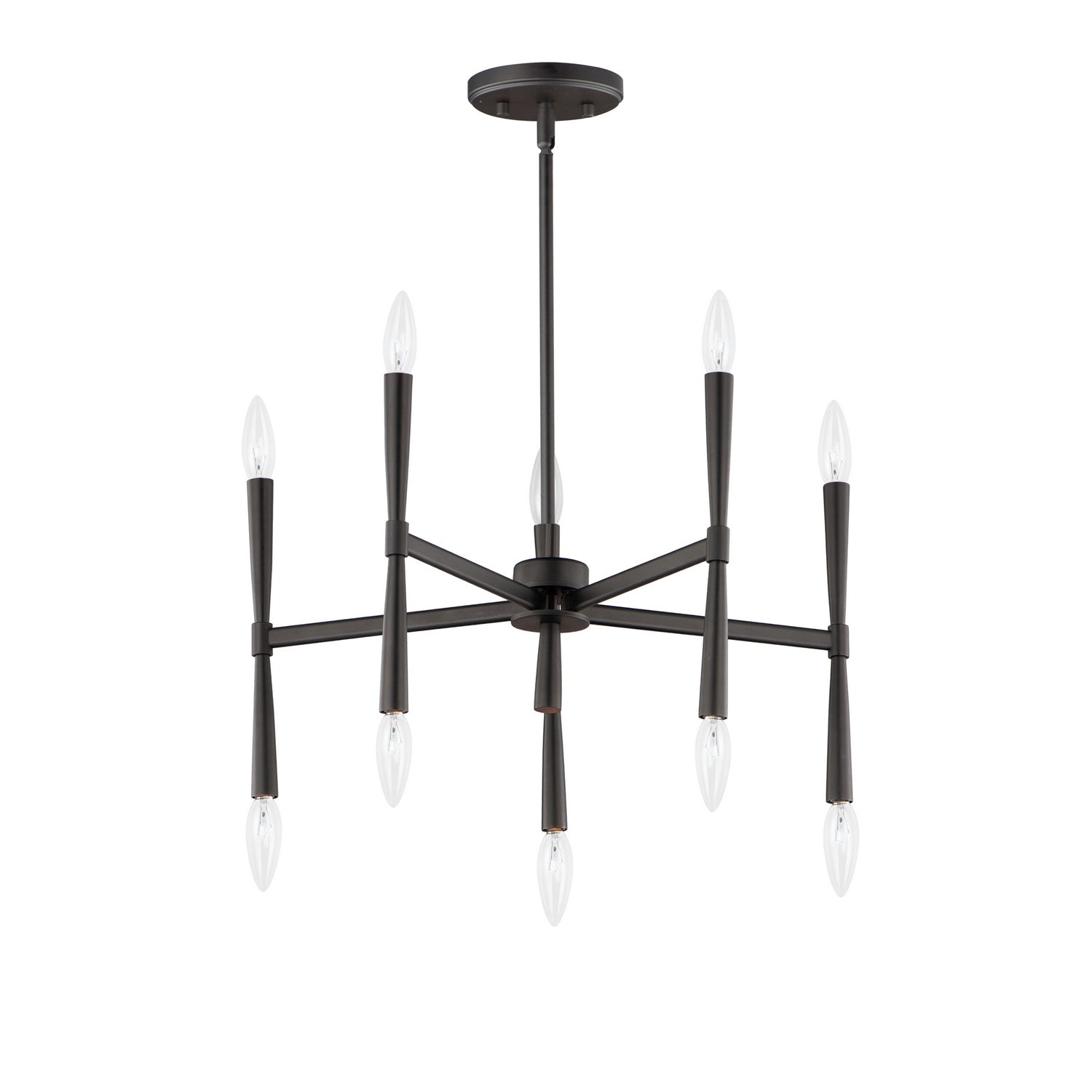 Maxim - 24625BK - Ten Light Chandelier - Rome - Black