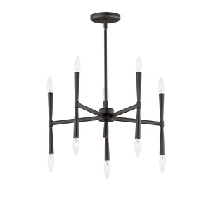 Maxim - 24625BK - Ten Light Chandelier - Rome - Black