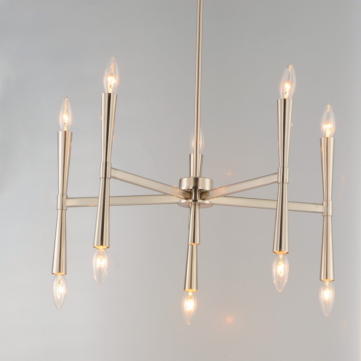 Maxim - 24625SN - Ten Light Chandelier - Rome - Satin Nickel