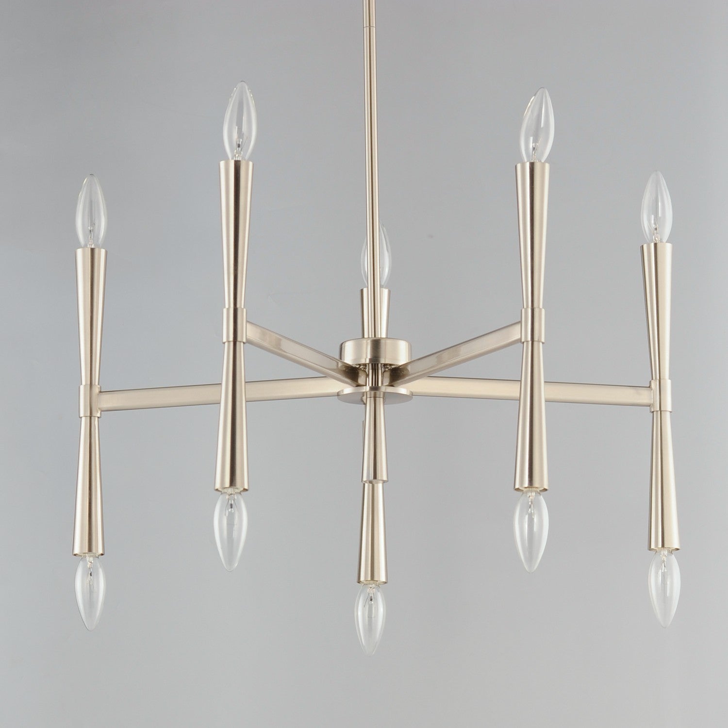 Maxim - 24625SN - Ten Light Chandelier - Rome - Satin Nickel