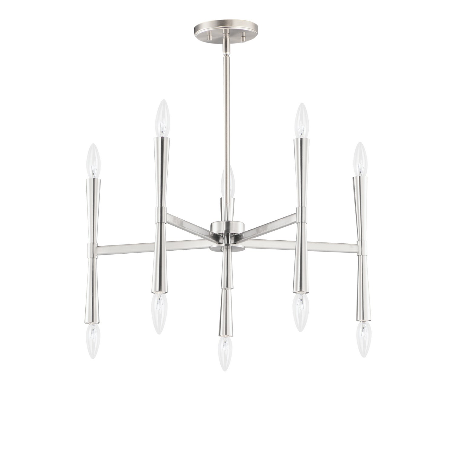 Maxim - 24625SN - Ten Light Chandelier - Rome - Satin Nickel