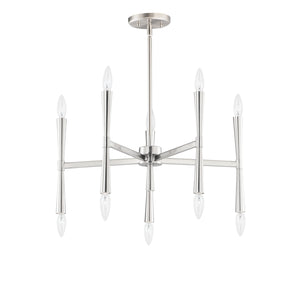 Maxim - 24625SN - Ten Light Chandelier - Rome - Satin Nickel