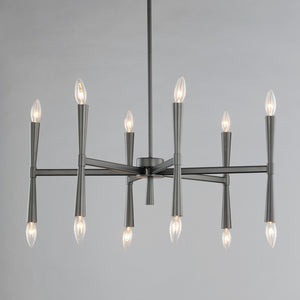 Maxim - 24626BK - 12 Light Chandelier - Rome - Black