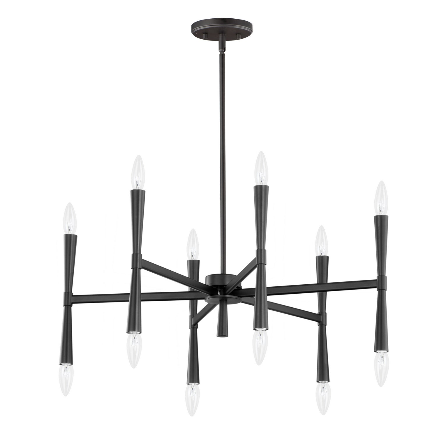 Maxim - 24626BK - 12 Light Chandelier - Rome - Black