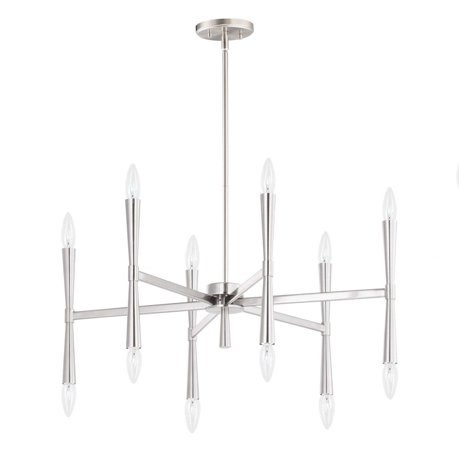 Maxim - 24626SN - 12 Light Chandelier - Rome - Satin Nickel