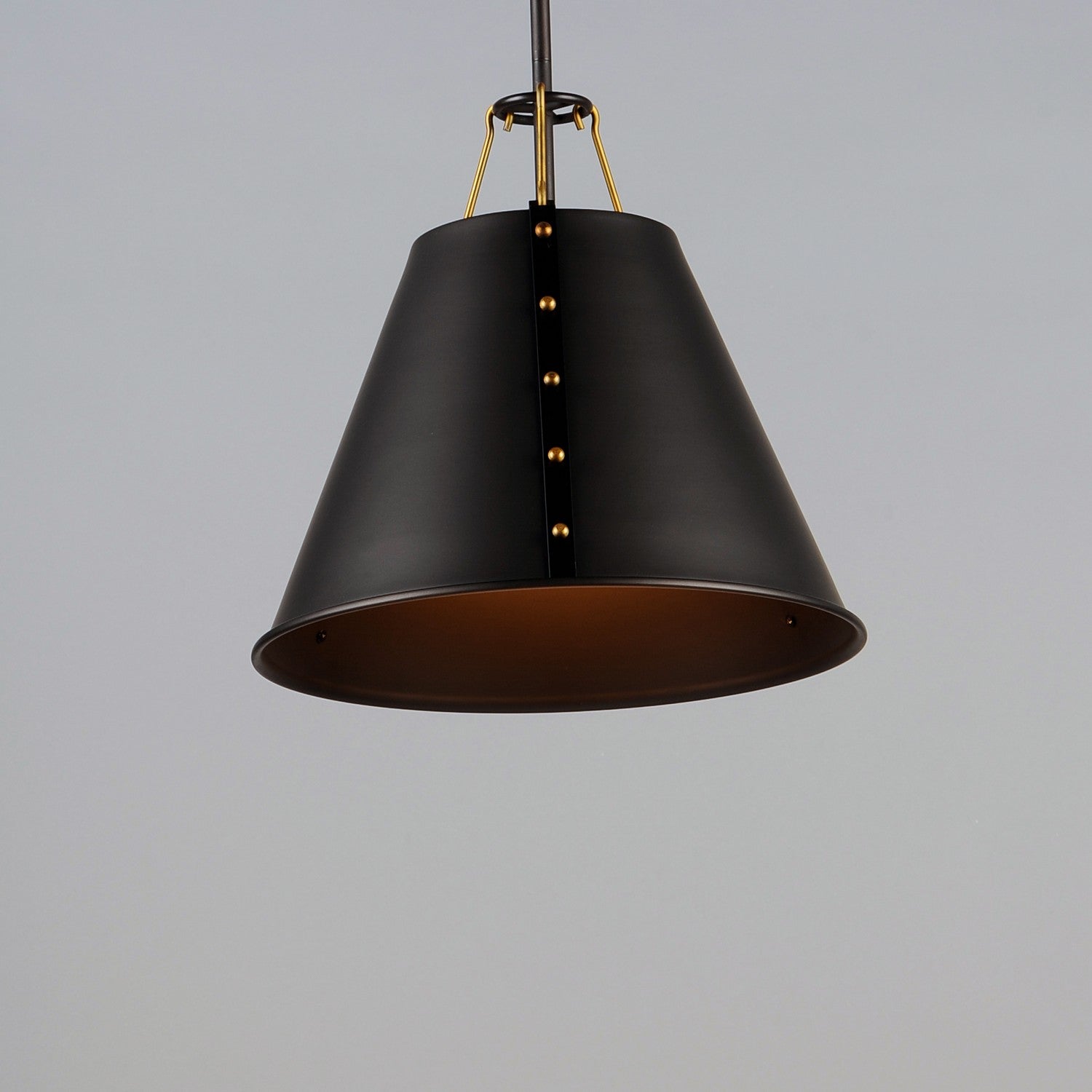 Maxim - 25162OIAB - One Light Pendant - Trestle - Oil Rubbed Bronze / Antique Brass