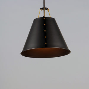 Maxim - 25162OIAB - One Light Pendant - Trestle - Oil Rubbed Bronze / Antique Brass