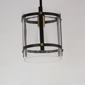 Maxim - 2649BKAB - One Light Pendant - Capitol - Black / Antique Brass