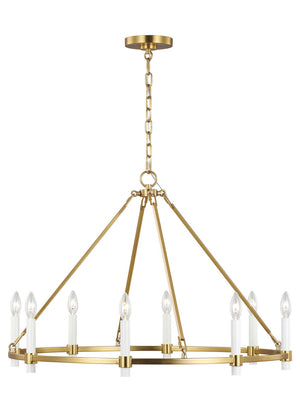 Visual Comfort Studio - CC1458BBS - Eight Light Chandelier - Marston - Burnished Brass