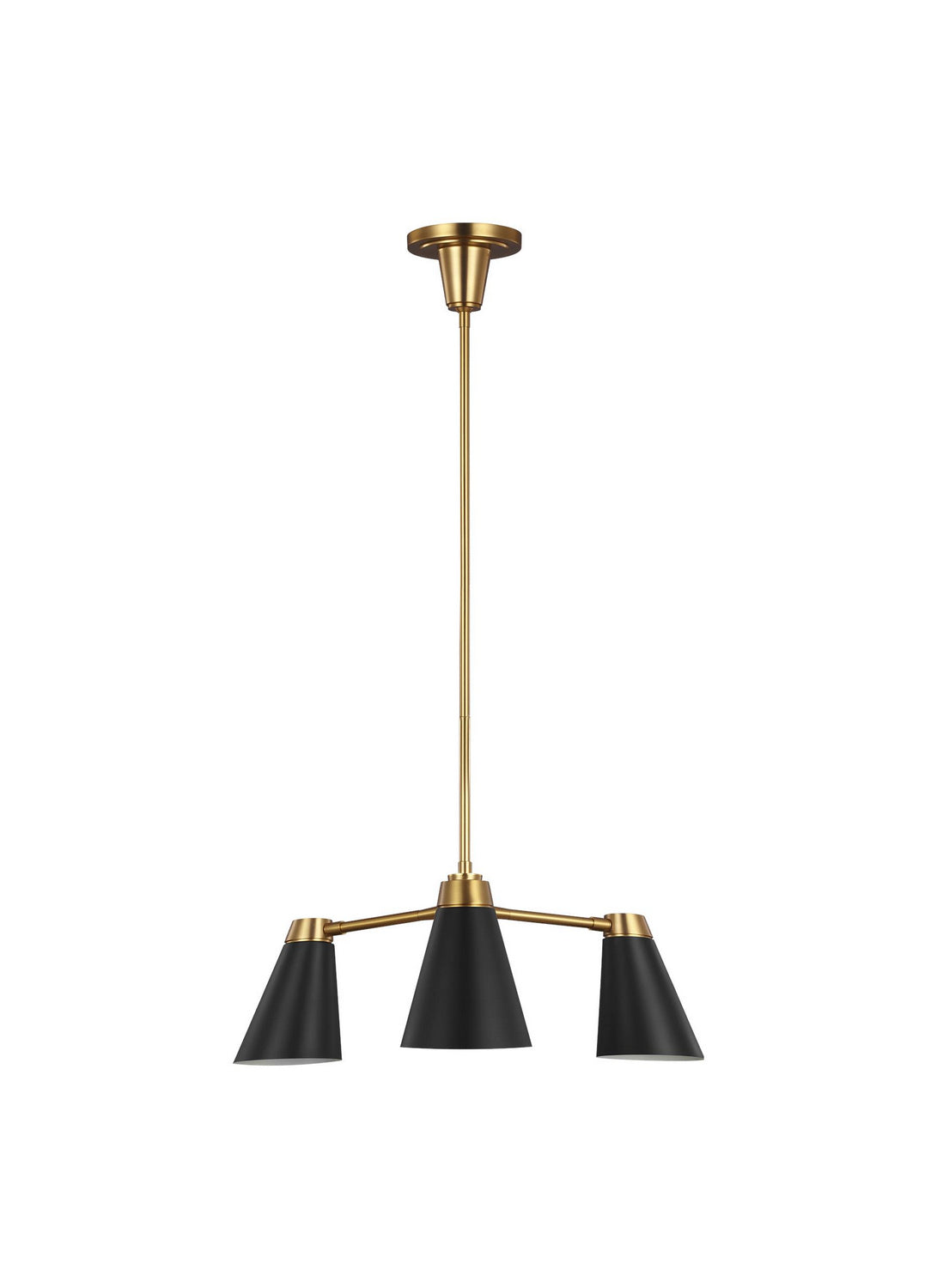 Visual Comfort Studio - TC1093BBS - Three Light Chandelier - Signoret - Burnished Brass