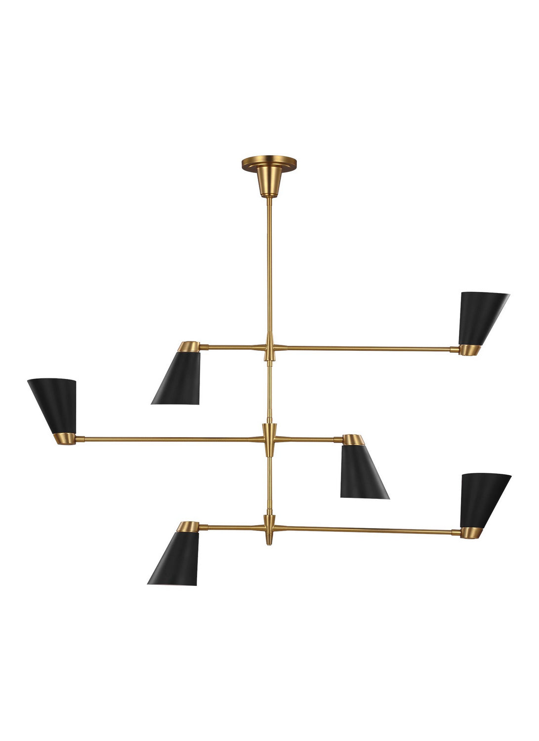 Visual Comfort Studio - TC1116BBS - Six Light Chandelier - Signoret - Burnished Brass