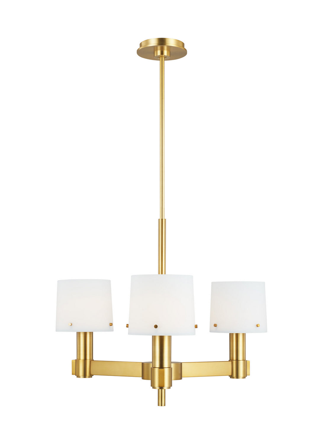 Visual Comfort Studio - TC1123BBS - Three Light Chandelier - Palma - Burnished Brass