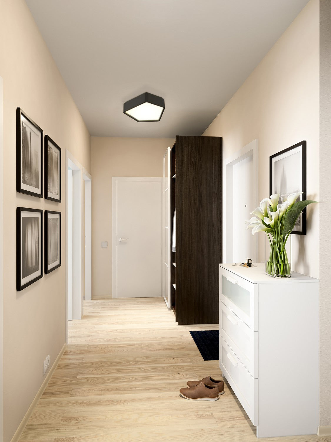 Norwell Lighting - 5395-MB-SO - LED Flush Mount - Fenway - Matte Black