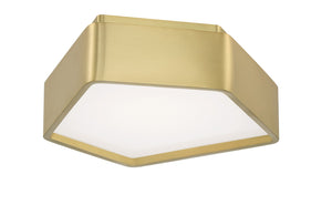 Norwell Lighting - 5395-SB-SO - LED Flush Mount - Fenway - Satin Brass