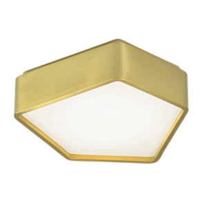 Norwell Lighting - 5395-SB-SO - LED Flush Mount - Fenway - Satin Brass