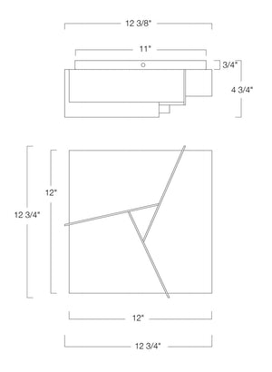 Norwell Lighting - 5396-MB-MA - LED Ceiling Mount - Candeau - Matte Black