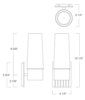 Norwell Lighting - 9758-CH-CF - One Light Wall Sconce - Icycle - Chrome