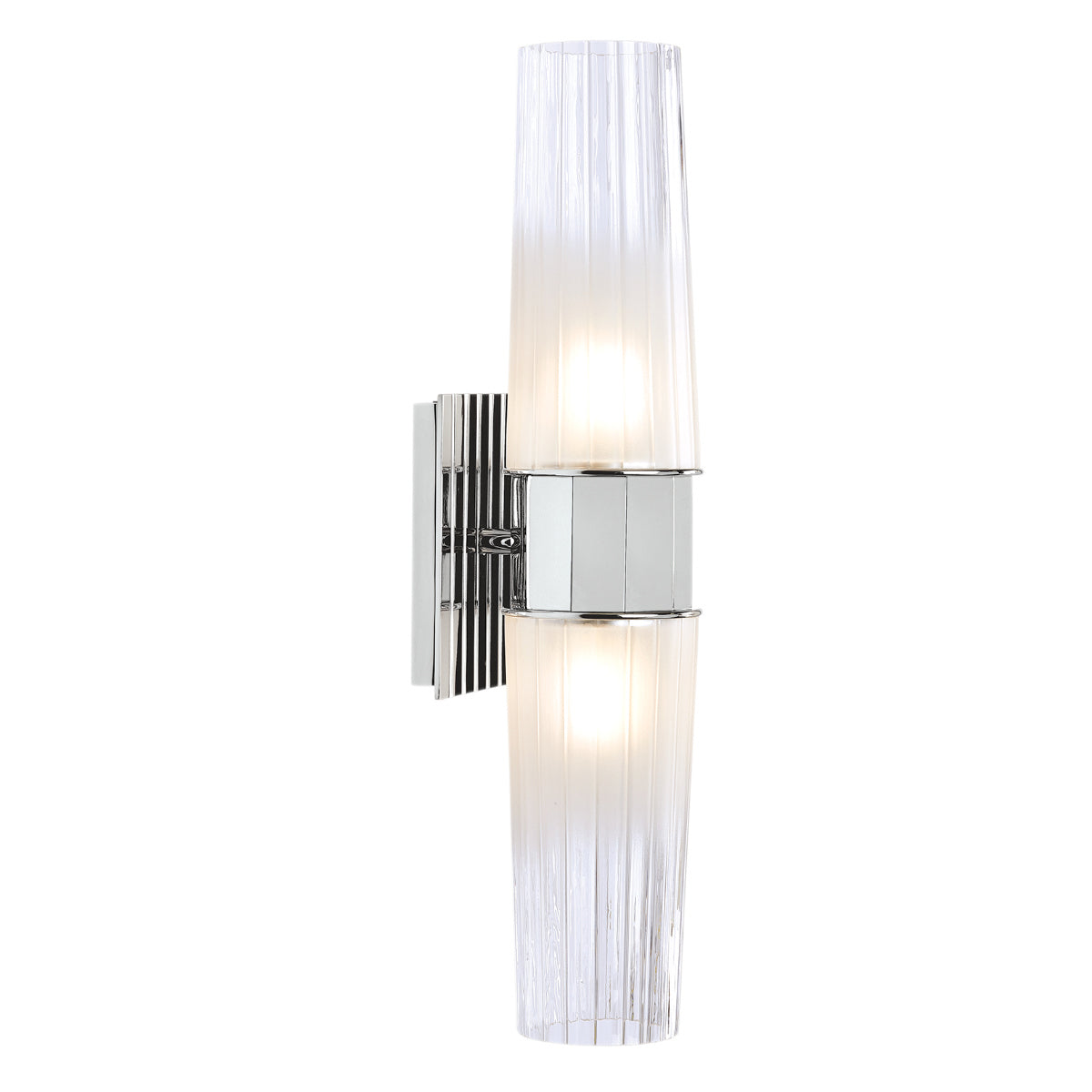 Norwell Lighting - 9759-CH-CF - Two Light Wall Sconce - Icycle - Chrome