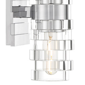 Norwell Lighting - 9765-CH-IC - Two Light Wall Sconce - Murano - Chrome