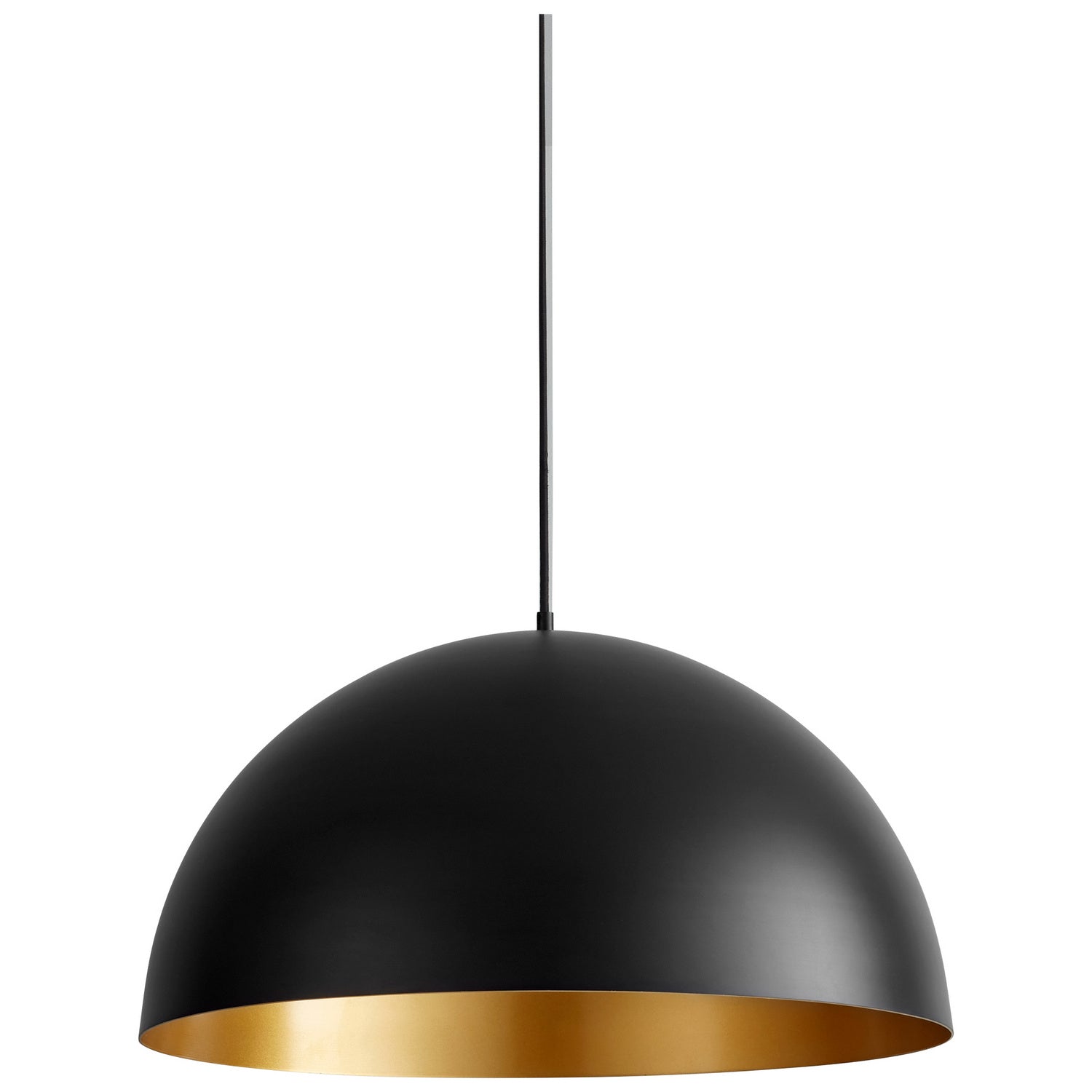 Oxygen - 3-21-1550 - LED Pendant - Lucci - Black W/ Industrial Brass