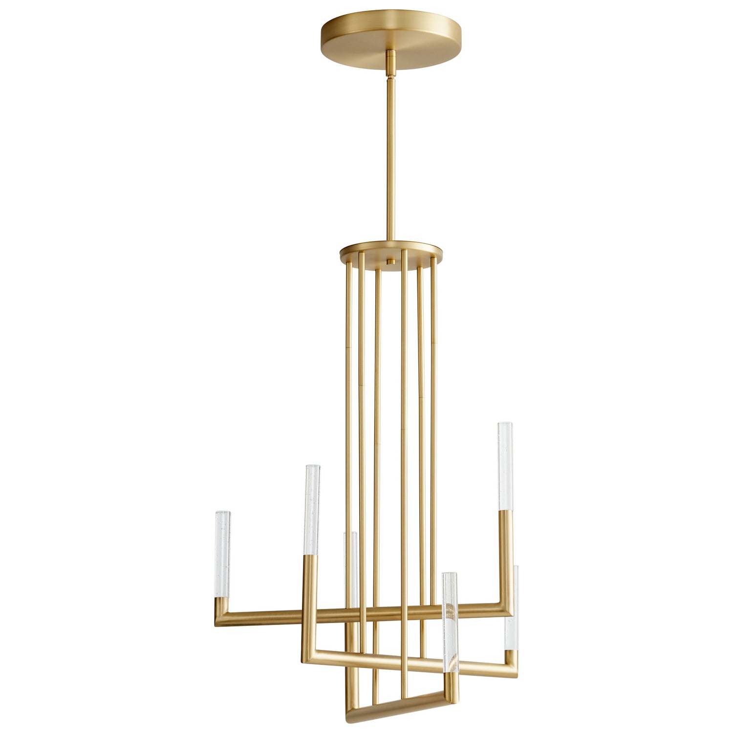 Oxygen - 3-24-40 - LED Chandelier - Lustre - Aged Brass