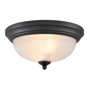 ELK Home - 7002FM/60 - Two Light Flush Mount - Basics - Black