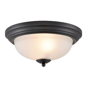 ELK Home - 7003FM/60 - Two Light Flush Mount - Basics - Black