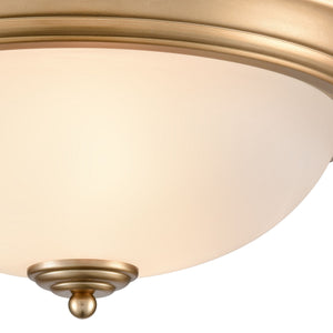 ELK Home - 7013FM/50 - Three Light Flush Mount - Basics - Satin Gold