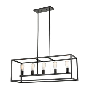 ELK Home - CN150521 - Five Light Chandelier - Williamsport - Oil Rubbed Bronze