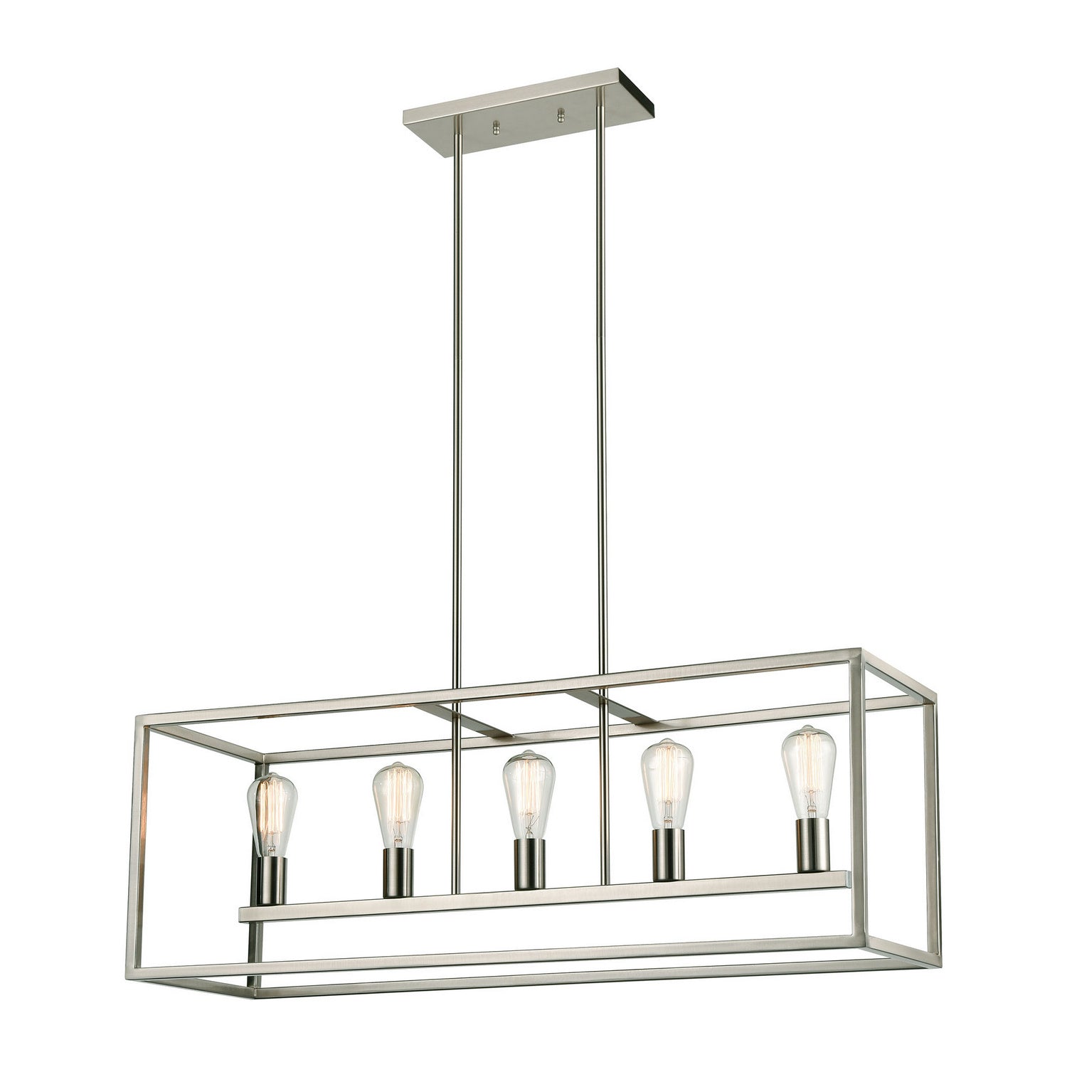 ELK Home - CN150522 - Five Light Chandelier - Williamsport - Brushed Nickel