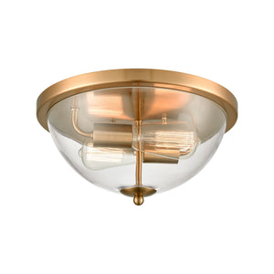 ELK Home - CN280235 - Two Light Flush Mount - Astoria - Satin Gold