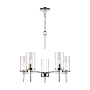 ELK Home - CN290523 - Five Light Chandelier - Oakland - Chrome