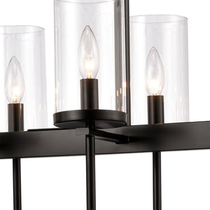 ELK Home - CN290886 - Eight Light Pendant - Oakland - Black