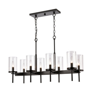 ELK Home - CN290886 - Eight Light Pendant - Oakland - Black