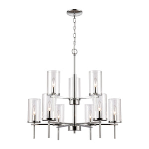 ELK Home - CN290923 - Nine Light Chandelier - Oakland - Chrome