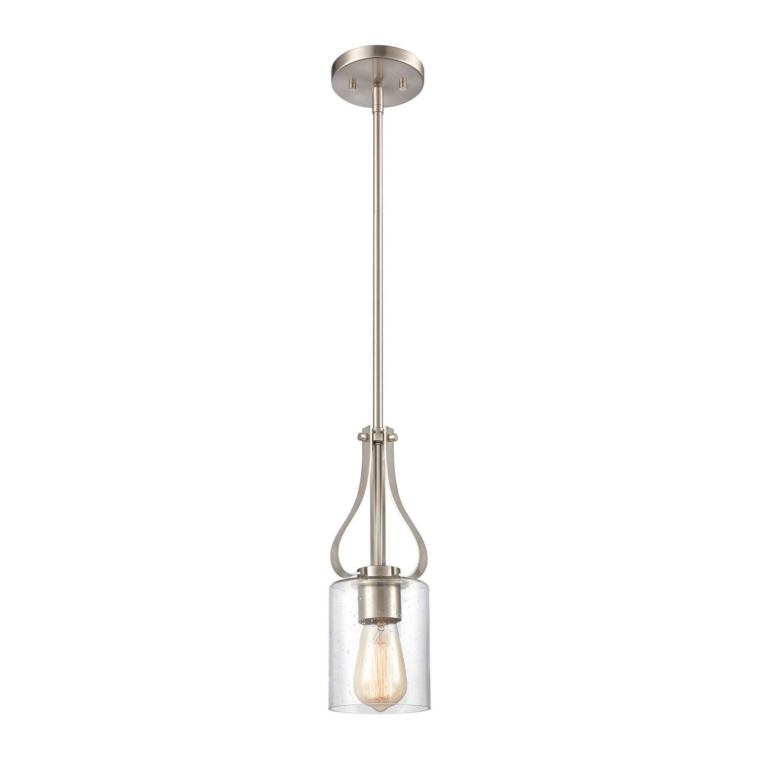 ELK Home - CN300152 - One Light Mini Pendant - Market Square - Brushed Nickel