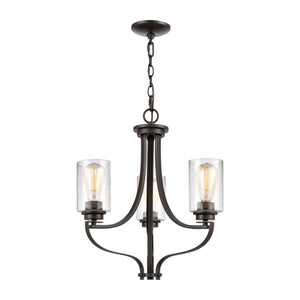 ELK Home - CN300321 - Three Light Chandelier - Market Square - Oil Rubbed Bronze